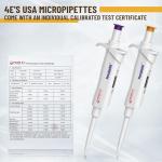 4E's USA 2-20μl Adjustable Volume Pipette