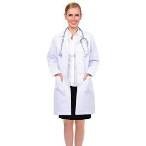 Professional 36-Inch White Lab Coat for Men & Women
