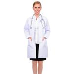 Professional 36-Inch White Lab Coat for Men & Women