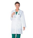 Women's 5-Pocket Full-Length Lab Coat - White