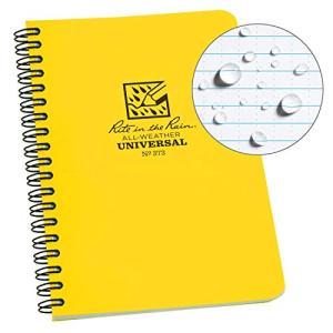 All-Weather Side-Spiral Notebook - Yellow Cover