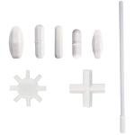 7 Shapes Magnetic Stirrer Bars with Retriever (8 Pack)