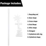 7 Shapes Magnetic Stirrer Bars with Retriever (8 Pack)