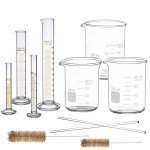 Thick Glass Graduated Measuring Cylinder and Beaker Set