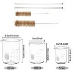 Thick Glass Graduated Measuring Cylinder and Beaker Set