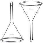 50mm Borosilicate Glass Funnels – Pack of 2