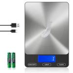 Digital Food Scale - 33lb Rechargeable Stainless Steel