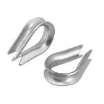 60Pcs M3 Stainless Steel Cable Clip & Thimble Set