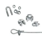 60Pcs M3 Stainless Steel Cable Clip & Thimble Set