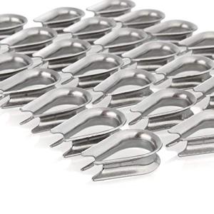 50 Pack M6 Stainless Steel Thimbles for Rigging