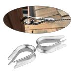 50 Pack M6 Stainless Steel Thimbles for Rigging