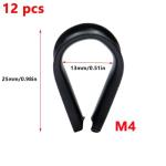 Antrader M4 Stainless Steel Thimbles for Rigging, 12 Pack