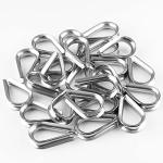 Kyuionty 24-Piece Stainless Steel Wire Rope Thimbles
