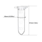 BKMAMLAB 2ml Microcentrifuge Tubes - 100 Pack