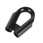 Stainless Steel Wire Rope Thimbles - Black 3/8" 2 Pack