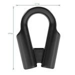 Stainless Steel Wire Rope Thimbles - Black 3/8" 2 Pack