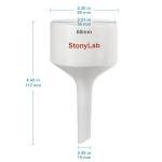 StonyLab 60 mm Porcelain Buchner Funnel