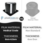 Black Barrier Film Roll 4"x6" - 1200 Sheets