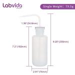 Labvida 2-Piece Narrow Mouth Wash Bottle Set