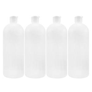 90 ml Plastic Bottles with Flip Caps, 4 Pack