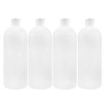 90 ml Plastic Bottles with Flip Caps, 4 Pack