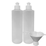 2 Pack 16 Oz Refillable Squeeze Bottles