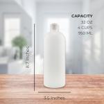 90 ml Plastic Bottles with Flip Caps, 4 Pack