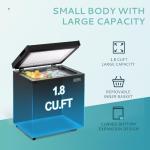 Compact 1.8 Cu.Ft Chest Freezer with Basket