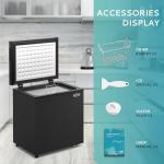 Compact 1.8 Cu.Ft Chest Freezer with Basket