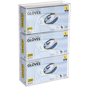 Acrylic Glove Box and Face Mask Holder Organizer