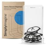 Transparent Acrylic Safety Glasses Dispenser for Labs