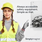 Transparent Acrylic Safety Glasses Dispenser for Labs