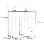 Acrylic Mask and Glove Dispenser with Lid