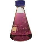 Borosilicate Erlenmeyer Flask with Blue Screw Cap, 1000 ml