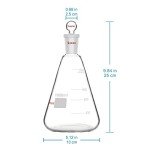 24/40 Erlenmeyer Flask with Stopper, 1000 ml