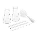 Navaris Lab Style Glass Set - 2 Scientific Cups