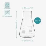 Navaris Lab Style Glass Set - 2 Scientific Cups