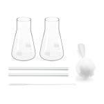 Navaris Lab Style Glass Set - 2 Scientific Cups