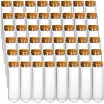 50ml Glass Test Tubes with Cork Caps - 48 Pack