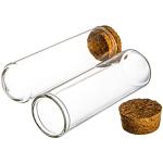 50ml Glass Test Tubes with Cork Caps - 48 Pack