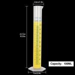 100 ml Transparent Measuring Cylinder for Scientific Use