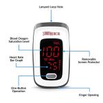 Portable Fingertip Pulse Oximeter with Display & Case