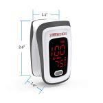 Portable Fingertip Pulse Oximeter with Display & Case