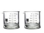 Periodic Table Beaker Rocks Glass Set of 2