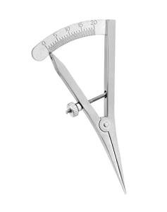QWORK Mini Adjustable Marking Gauge and Compass Tool