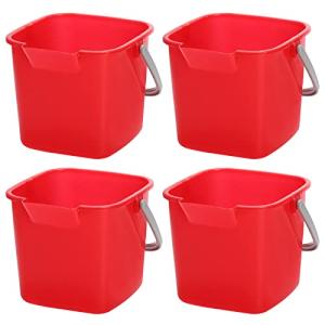 4 Pack Sanitizing Buckets with Spout and Handle