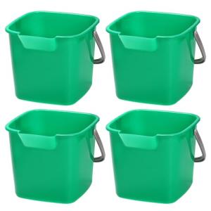 4-Pack 3 Quart Sanitizing Cleaning Buckets