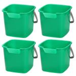 4-Pack 3 Quart Sanitizing Cleaning Buckets