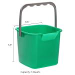 4-Pack 3 Quart Sanitizing Cleaning Buckets