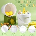 Leinuosen 16 Pcs Heavy Duty Plastic Bucket Set